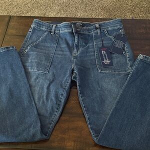 CHAPS Classic Blue Denim Jeans Slim Fit Size 12